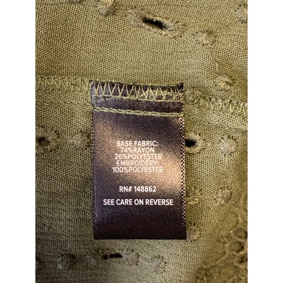 Torrid Women Plus 1 1X Blouse Green Button-Up Top Short Sleeve Square Nec New - Picture 9 of 9